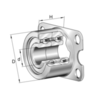 Flanged bearing unit ZKLR0624-2Z